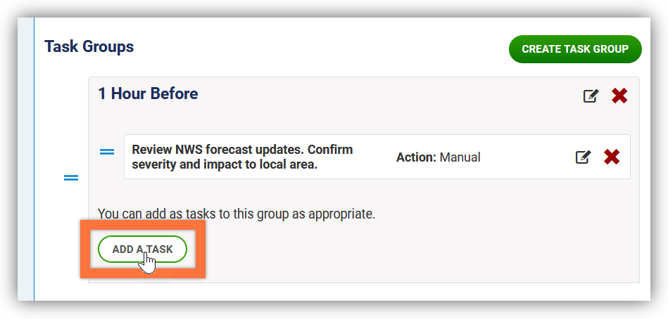 Add a Task button