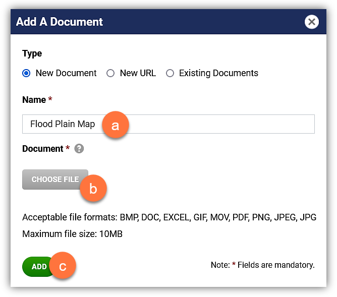 Add a Resource - Document Version
