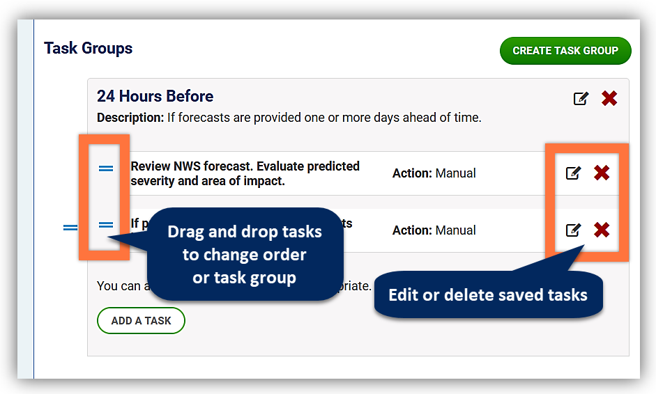 Modify Tasks