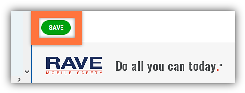 Page Footer with Save Button
